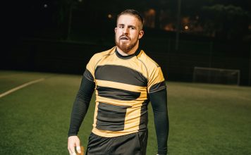 Rugby Players’ Uniforms person in rugby uniform
